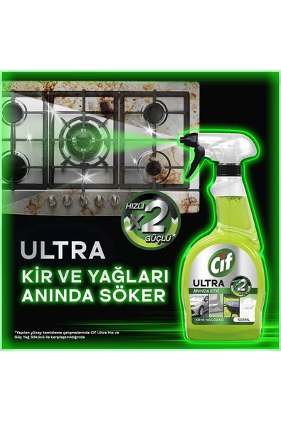 CİF Ultra Anında Etki Kir Ve Yağ Çözücü 1025 ml - 7