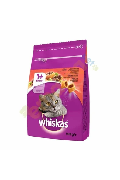 WHİSKAS Sığır Etli Yetişkin Kedi Maması 300 gr