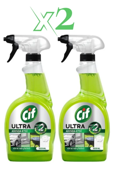 CİF Ultra Anında Etki Kir ve Yağ Çözücü 2 x 1025 ML - 3