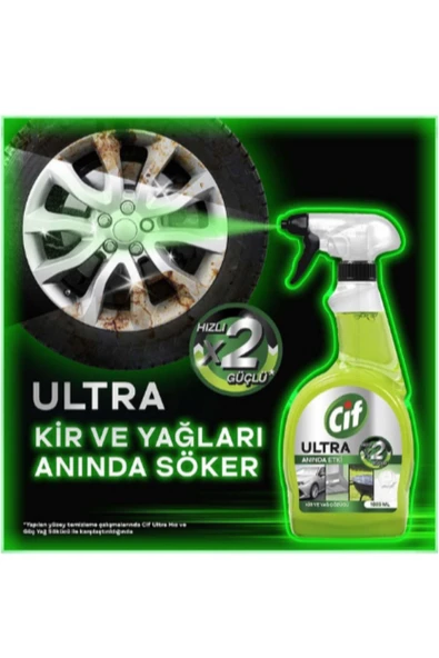 CİF Ultra Anında Etki Kir ve Yağ Çözücü 2 x 1025 ML - 4
