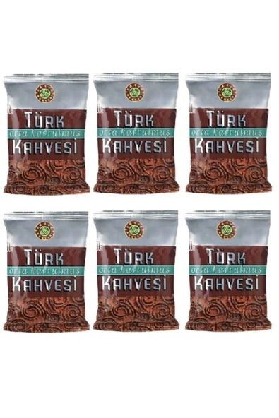 Kahve Dünyası Orta Kavrulmuş Türk Kahvesi 100 gr 6'lı Paket