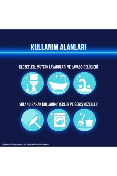 DOMESTOS Çamaşır Suyu Yoğun Kıvamlı Maksimum Hijyen Dağ Esintisi 750 ml X3 Adet - 6