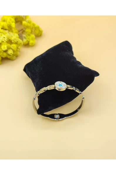 DESSİMOR NAZAR BONCUKLU ÇELİK BİLEKLİK - 3
