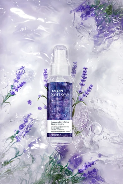 AVON Lavender Calm Lavanta ve Misk Kokulu Vücut Spreyi 100 Ml. İkili Set - 4