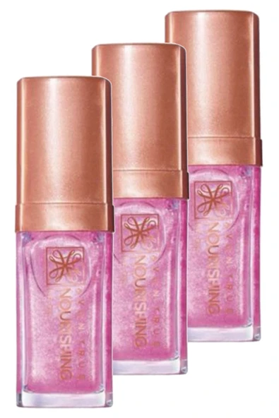 AVON True Nourishing Dudak Yağı 7 Ml. Shimmering Petal Üçlü Set