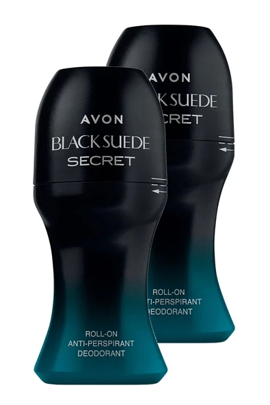 AVON Black Suede Secret Erkek Rollon 50 Ml. İkili Set