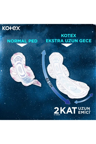 KOTEX Marka: Ultra Ekstra Uzun Gece 9'lu Hijyenik Ped Kategori: Günlük Ped - 3