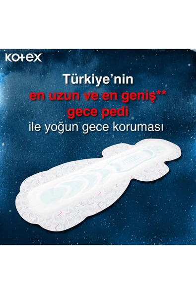 KOTEX Marka: Ultra Ekstra Uzun Gece 9'lu Hijyenik Ped Kategori: Günlük Ped - 4