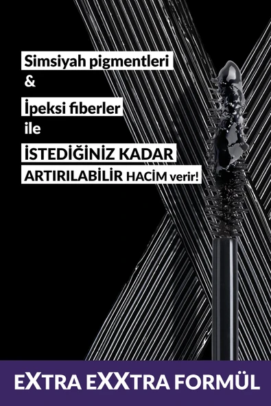 AVON Exxtravert Ekstra Hacim Veren Maskara 9 Ml. Blackest Black - Resim 6