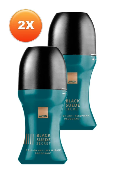 AVON Black Suede Secret Erkek Rollon 50 Ml. İkili Set - 4