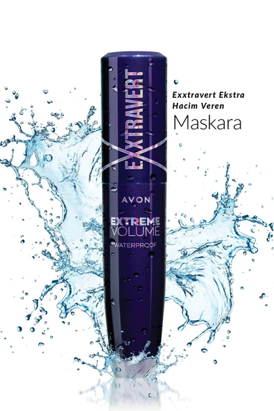 AVON Exxtravert Exxtra Hacim Veren Suya Dayanıklı Maskara