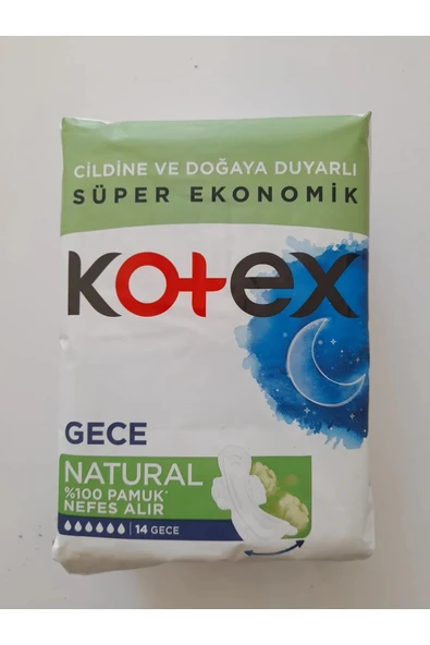 KOTEX Hijyenik Ped Natural Gece 14'lü