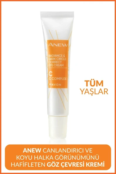 AVON Anew Canlandırıcı Ve Koyu Halka Görünümünü Hafifleten Göz Çevresi Bakım Kremi 15 Ml.