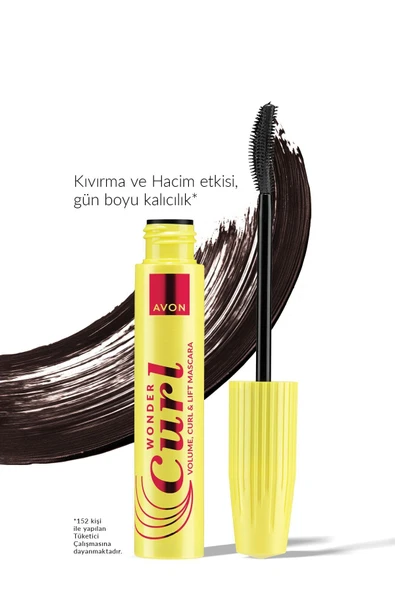 AVON Wondercurl Hacim, Kıvırma Ve Kaldırma Etkili Maskara Brown Black