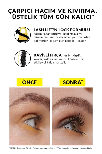 AVON Wondercurl Hacim, Kıvırma Ve Kaldırma Etkili Maskara Blackest Black - 3