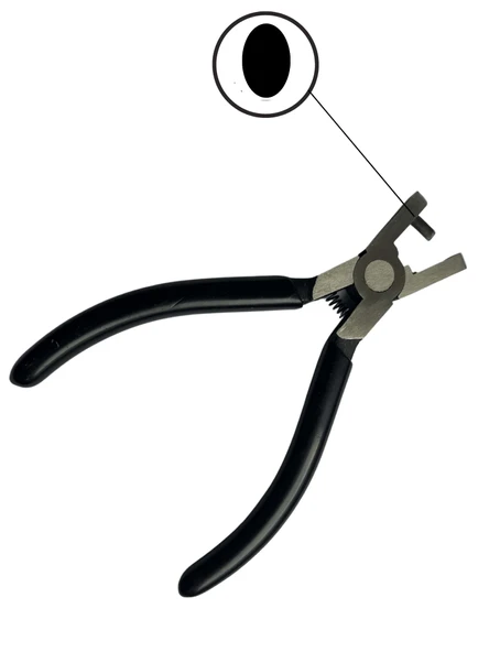 KAYIŞ DELME ALETİ ELİPS AĞIZLI - SİYAH