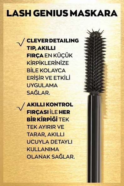 AVON Kahverengi Maskara - True Lash Genius Maskara 10 ml 8681298936527 - Resim 5