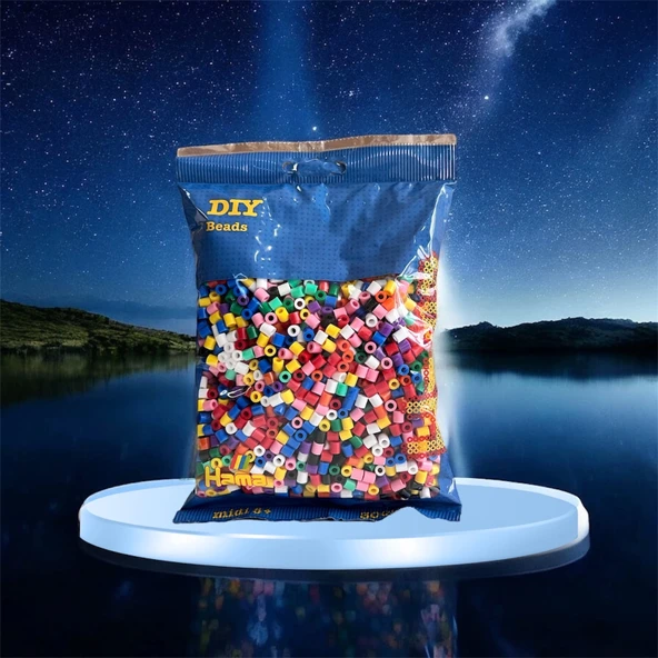 Hama Midi Boncuk Kreatif Set - 1 (Karışık Boncuk, Tablalar ve Cımbız) - 6