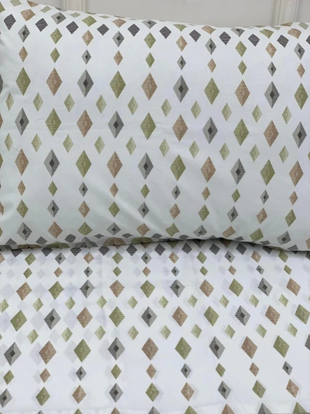 NİVEMESHOME DÖRTGEN MODEL DESENLİ 2 Lİ YASTIK KILIFI KAPAKLI 50X70 - 2