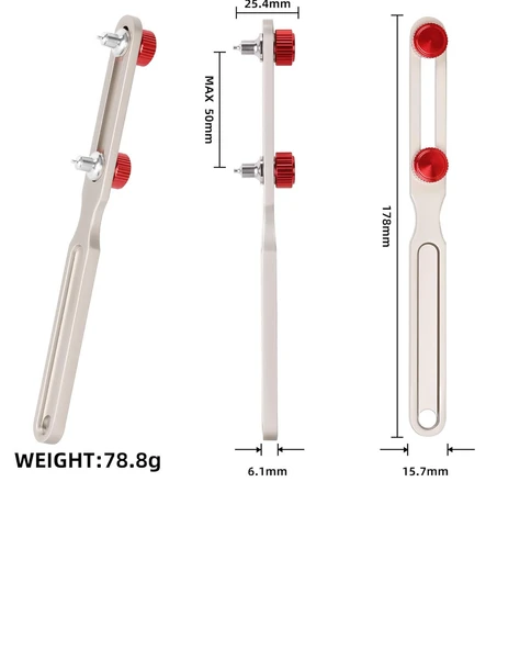 İKİ UÇLU ALÜMİNYUM KAPAK AÇMA - KIRMIZI - Resim 9