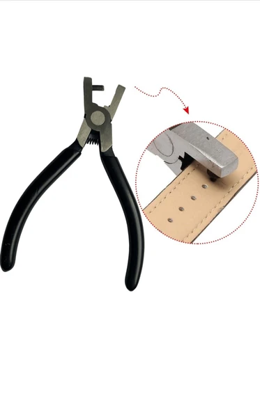 KAYIŞ DELME ALETİ ELİPS AĞIZLI - SİYAH - Resim 4