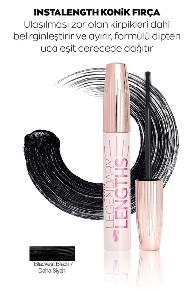 AVON Legendary Lengths Hacim ve Uzunluk Veren Siyah Maskara 10 Ml. İkili Set - 3