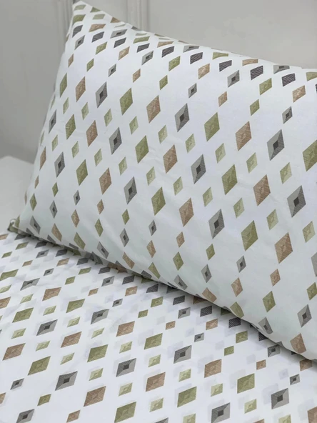 NİVEMESHOME DÖRTGEN MODEL DESENLİ 2 Lİ YASTIK KILIFI KAPAKLI 50X70 - 4