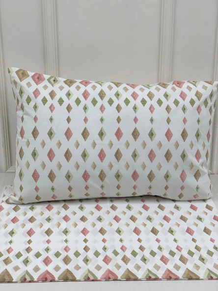 NİVEMESHOME DÖRTGEN MODEL DESENLİ 2 Lİ YASTIK KILIFI KAPAKLI 50X70 - 4