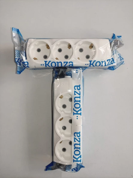 KONZA 3'lü Kablosuz Grup Priz