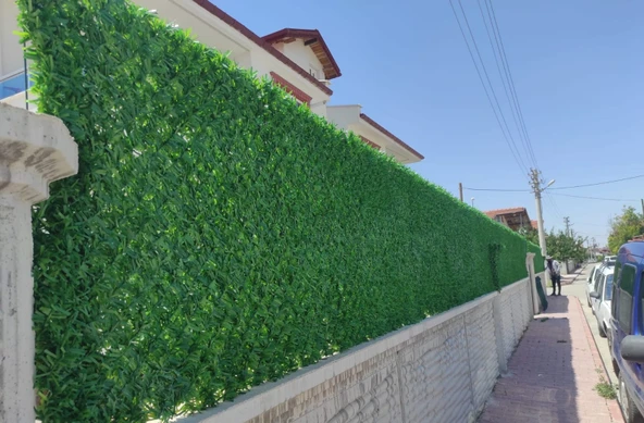 100 cm x 5 mt çim çit yeşil bahçe çit teli - 2