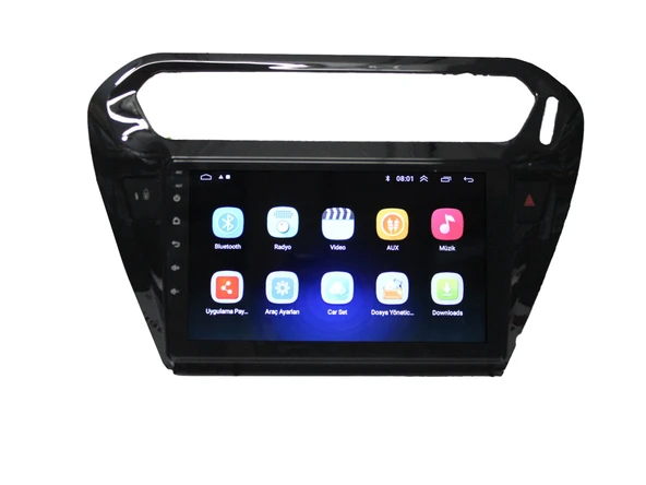 SMART GO PEUGEOT 301 /CİTROEN C ELYSEE 2012/2022 SİYAH 9 İNÇ 4-64 - Resim 2