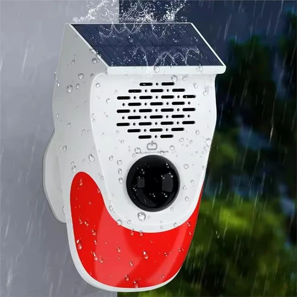 Ayt Powermaster Pm-26240 Solar Güneş Enerjili Sesli Işıklı Alarm Sistemi Kumandalı Alarm Flash Işıklı - 8