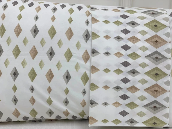 NİVEMESHOME DÖRTGEN MODEL DESENLİ 2 Lİ YASTIK KILIFI KAPAKLI 50X70 - 7