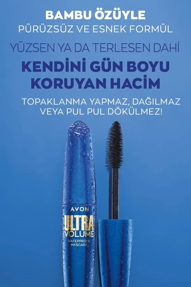 AVON Ultra Volume Suya Dayanıklı Maskara Blackest Black - 2