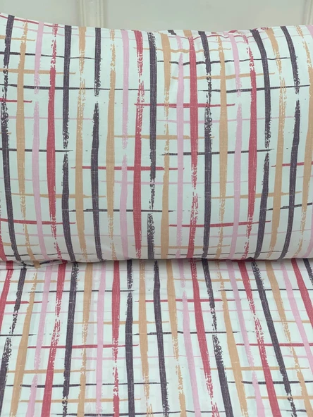 NİVEMESHOME BOYA DESENLİ 2 Lİ YASTIK KILIFI KAPAKLI 50X70 - 2