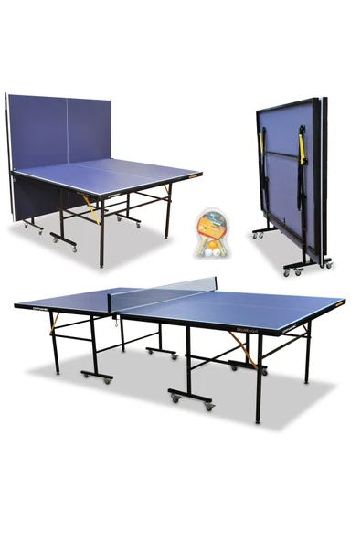 Delux Lite Indoor Masa Tenisi Masası - 16mm 2 Raket 3 Top Ağdemir Set - 2