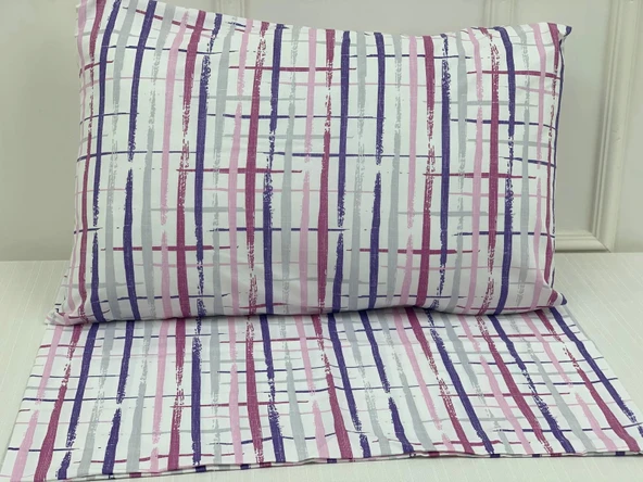 NİVEMESHOME BOYA DESENLİ 2 Lİ YASTIK KILIFI KAPAKLI 50X70 - 2