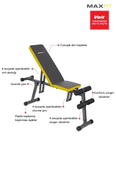 Maxfit X5 Ayarlanabilir Mekik Ve Ağırlık Sehpası - 2
