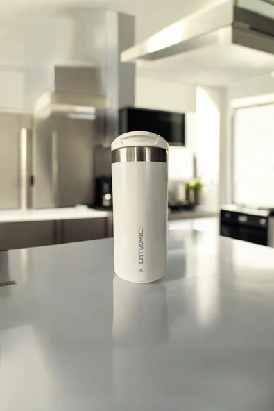 Dynamıc Paslanmaz Çelik Termos 350ML Krem - 3