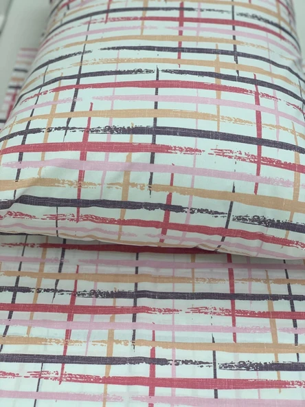 NİVEMESHOME BOYA DESENLİ 2 Lİ YASTIK KILIFI KAPAKLI 50X70 - 4