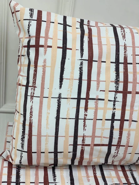 NİVEMESHOME BOYA DESENLİ 2 Lİ YASTIK KILIFI KAPAKLI 50X70 - 4