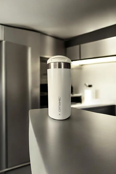 Dynamıc Paslanmaz Çelik Termos 350ML Krem - 4