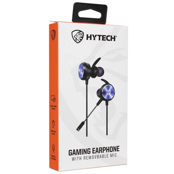 Hytech HY-GK3 3,5 Oyuncu Esnek Mikrofonlu Mavi Kulakiçi Kulaklık - 2