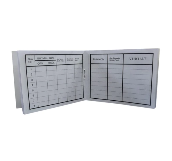 Erbaş ve Er Günlük İzin Belgesi - Çarşı Defteri - 3