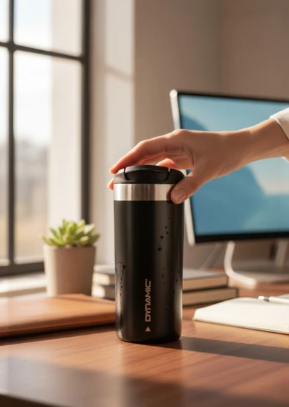 Dynamıc Paslanmaz Çelik Termos 350ML Siyah