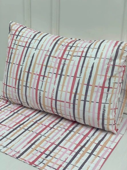 NİVEMESHOME BOYA DESENLİ 2 Lİ YASTIK KILIFI KAPAKLI 50X70 - 5