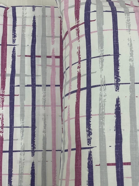 NİVEMESHOME BOYA DESENLİ 2 Lİ YASTIK KILIFI KAPAKLI 50X70 - 3