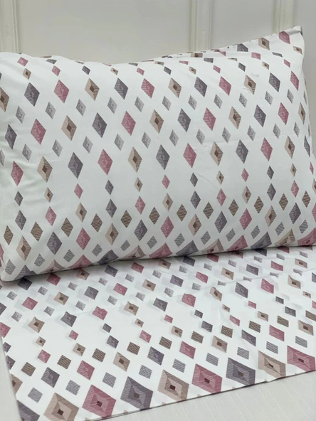 NİVEMESHOME DÖRTGEN MODEL DESENLİ 2 Lİ YASTIK KILIFI KAPAKLI 50X70 - 3