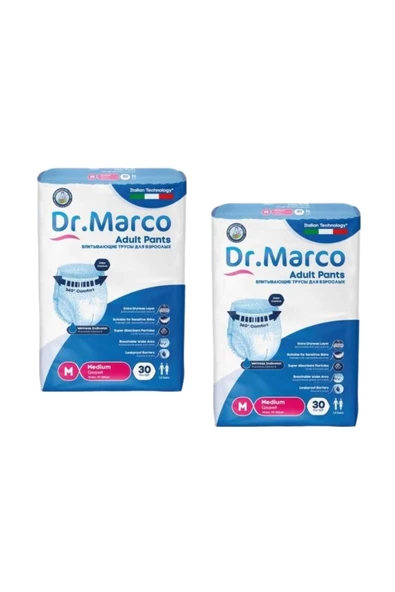Dr. Marco Hasta Bezi Emici Külotlu Orta Boy ( M) 60 adet - 2 Paket