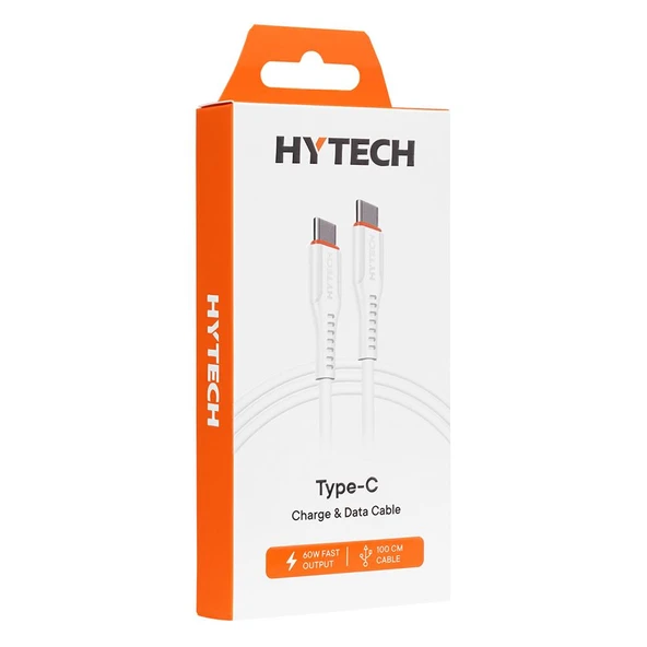 Hytech HY-XTP10 1M 3A TypeC to TypeC Hızlı Data + Sarj Kablosu - Resim 2